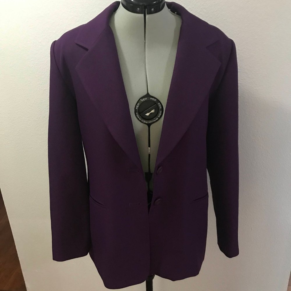 Leslie Fay Haberdashery Purple JACKET sz8